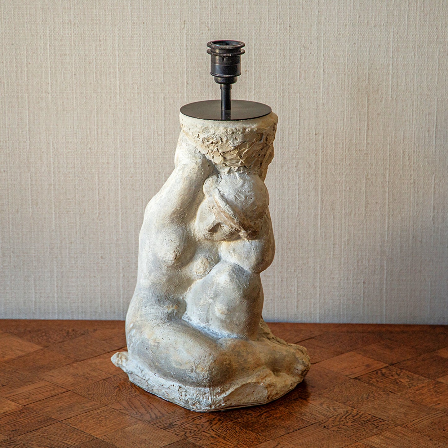 Plaster Figure Table Lamp