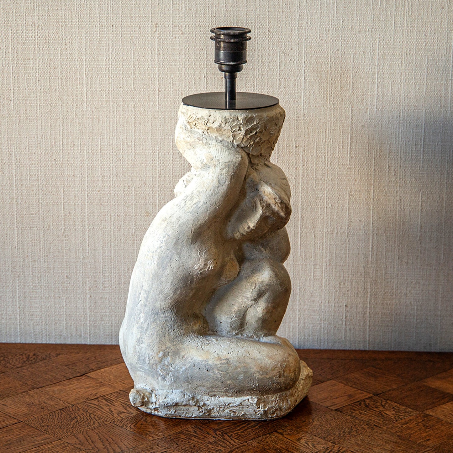 Plaster Figure Table Lamp