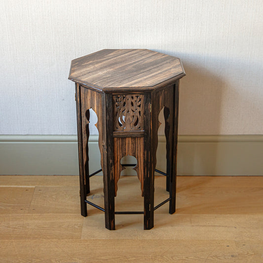 Hexagonal Calamander Side Table