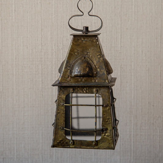 Small Square Brass Lantern