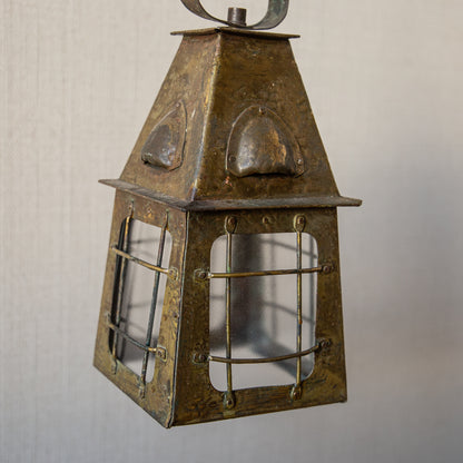 Small Square Brass Lantern