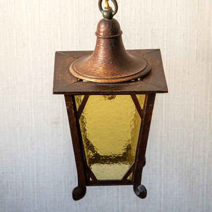 Small Oak Arts & Crafts Lantern