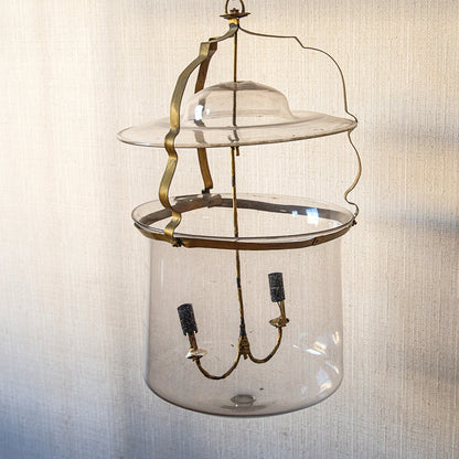 Brass and Glass Hanging Lantern