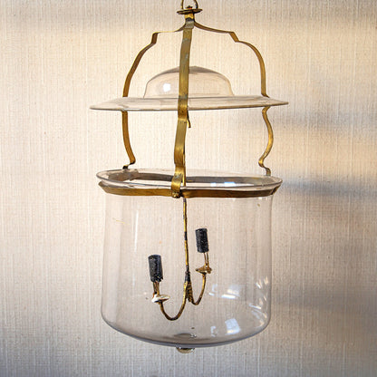 Brass and Glass Hanging Lantern