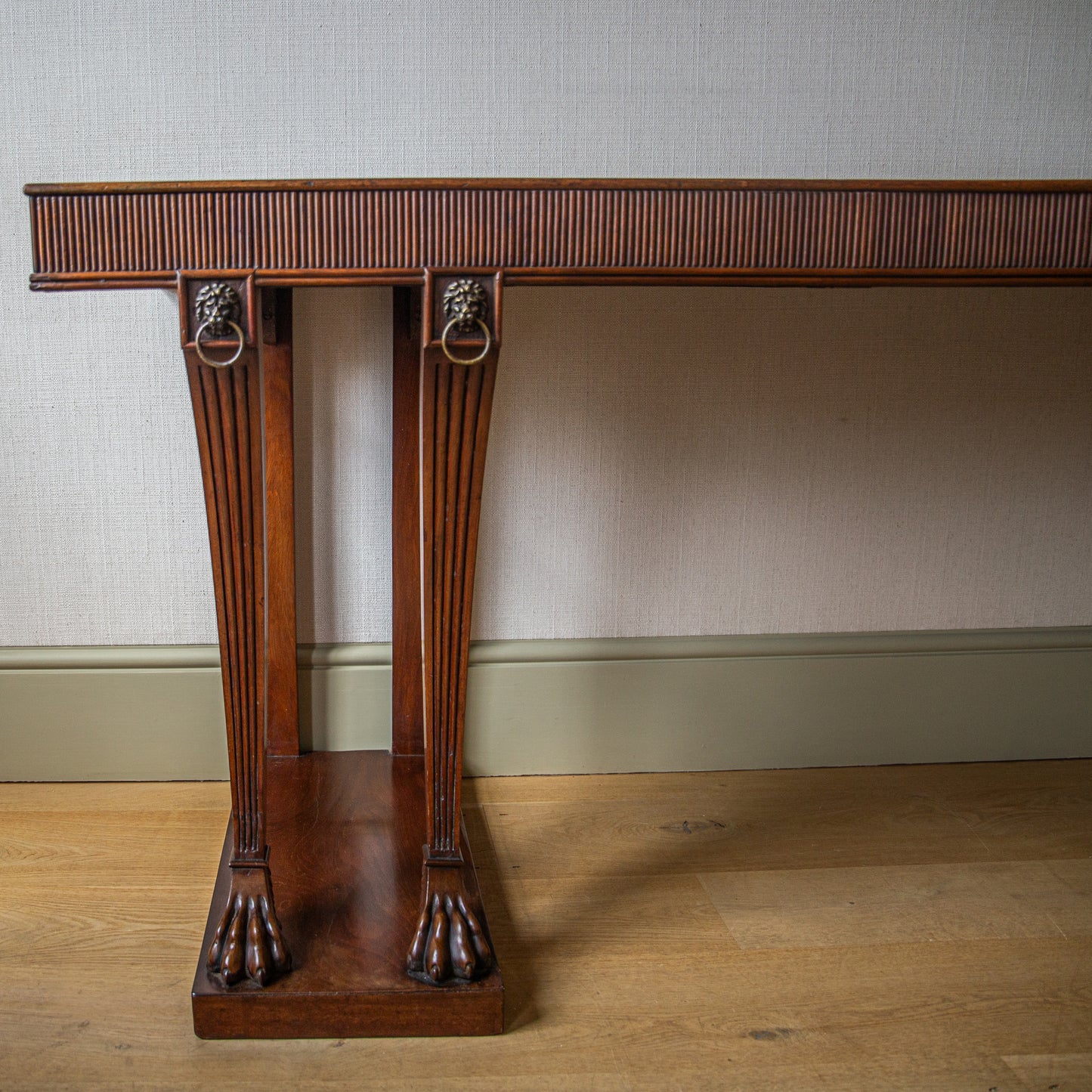 Long Mahogany Side Table