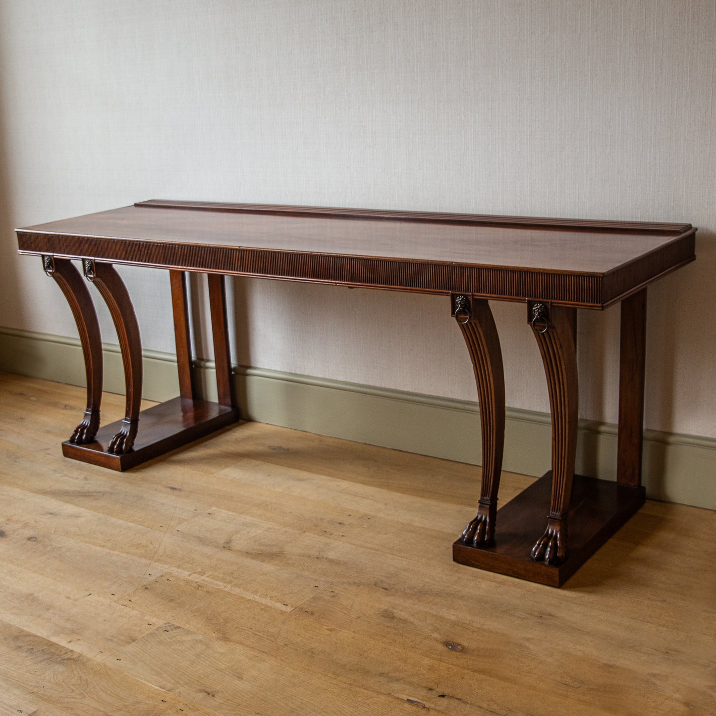 Long Mahogany Side Table