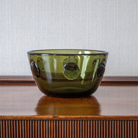 Green Glass Bowl