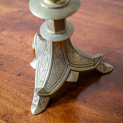 Pair of Brass Pricket Candlesticks