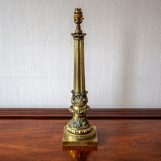 William IV Brass Table Lamp