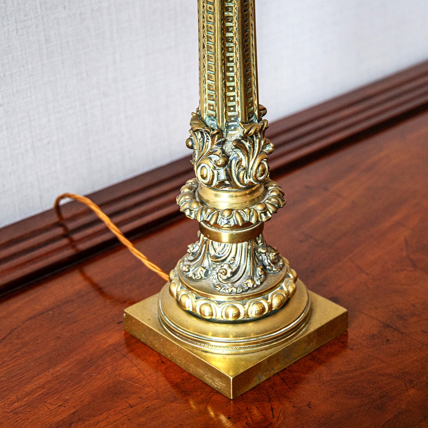 William IV Brass Table Lamp