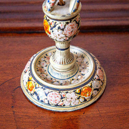 Pair of Kashmiri Candlestick Lamps