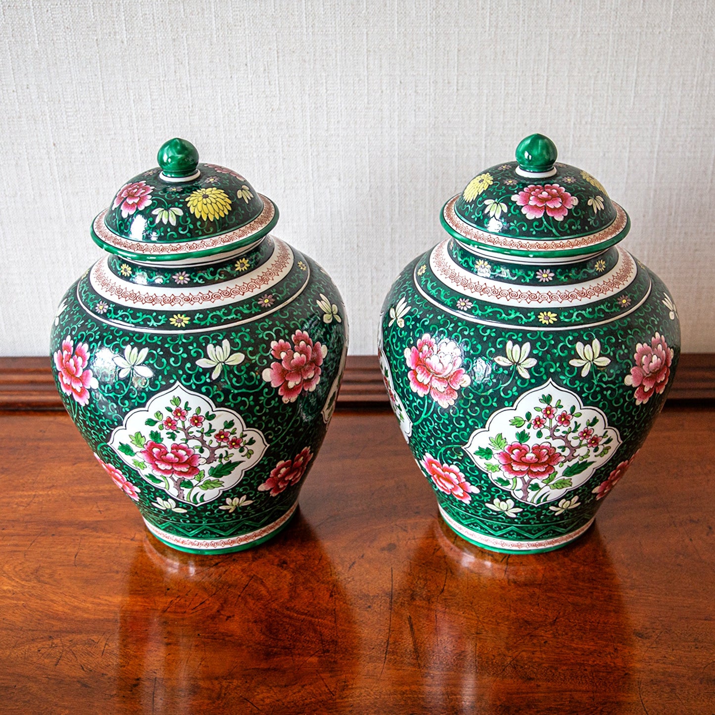 Pair of Samson Vases