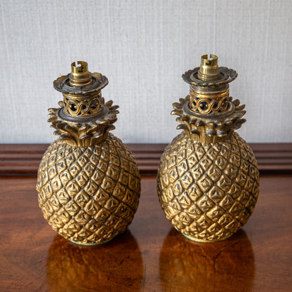 Pair of Pineapple Table Lamps