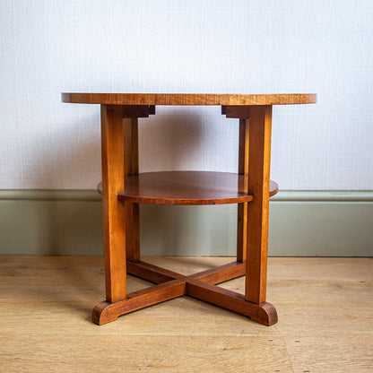 Two-Tiered Walnut Side Table