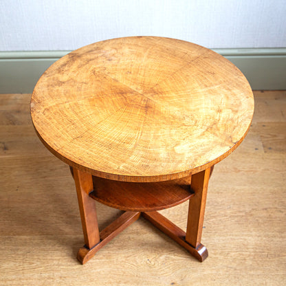 Two-Tiered Walnut Side Table