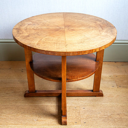 Two-Tiered Walnut Side Table