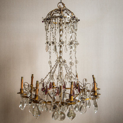 Ormolu and Cut Glass Chandelier