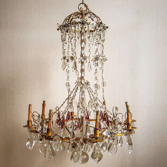 Ormolu and Cut Glass Chandelier