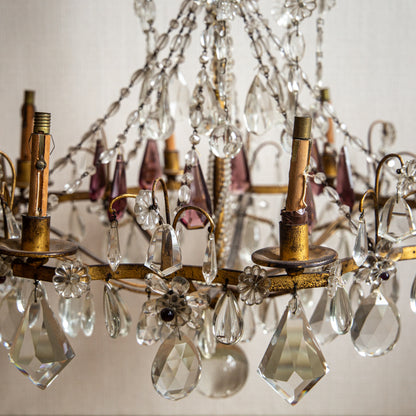 Ormolu and Cut Glass Chandelier