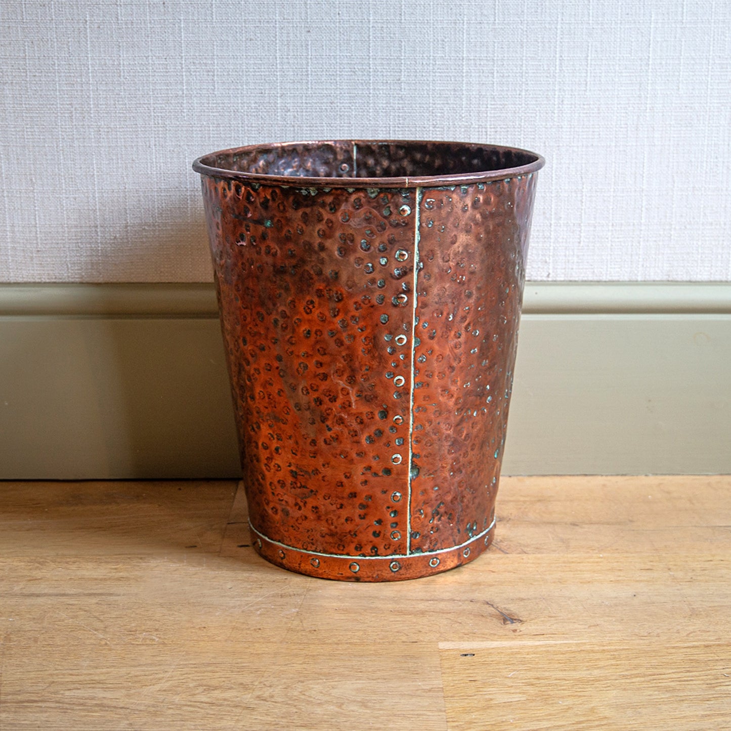 Hammered Copper Bin