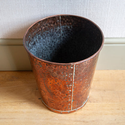 Hammered Copper Bin