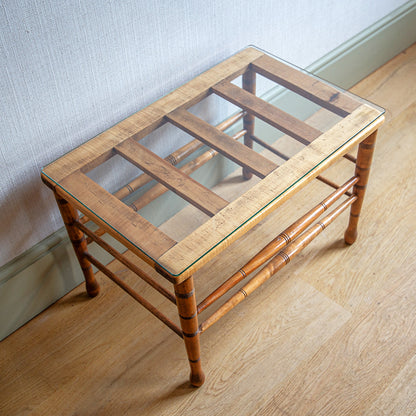 Maple Luggage Rack/Side Table