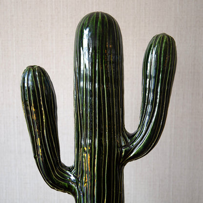 Pair of Ceramic Cactus Lamp Bases