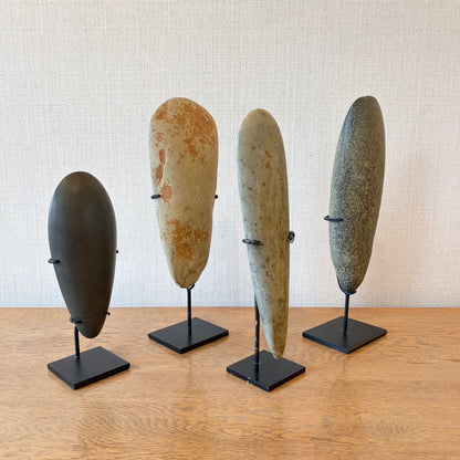 19th Century Massim Ignimbrite Ceremonial Adze Blades – Papua New Guinea (Set)