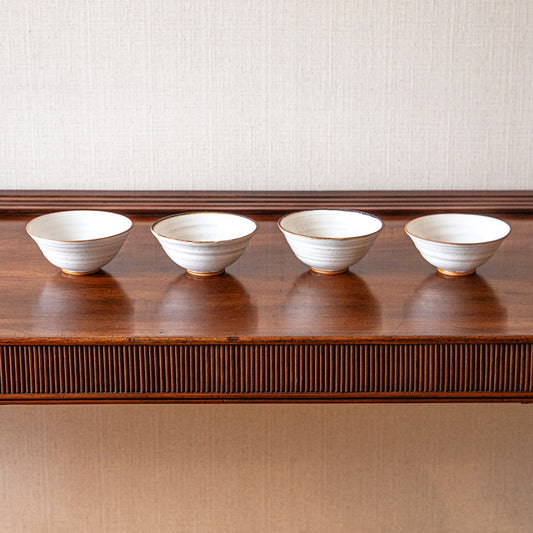 Group of White Ceramic Bowls