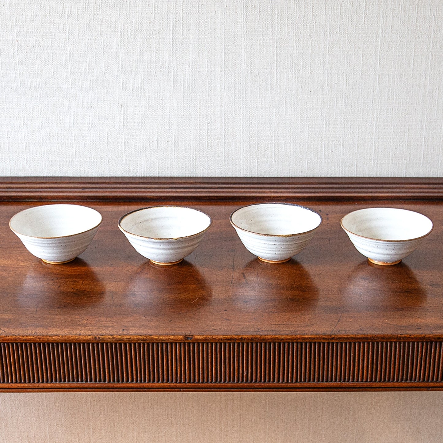 Group of White Ceramic Bowls