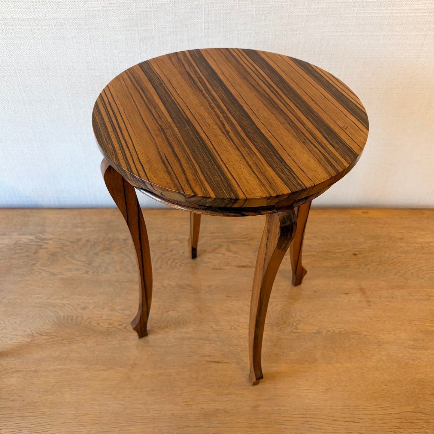 Pair of French Side Tables in Macassar Ebony, Early 20th Century