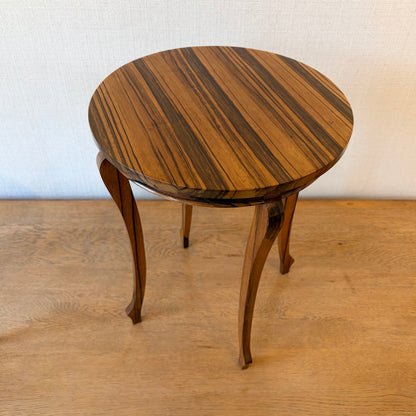Pair of French Side Tables in Macassar Ebony, Early 20th Century