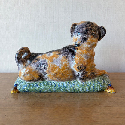 Lunéville Faience Pug Figure, circa 1790