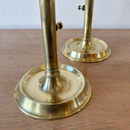 Pair of George III Brass Pulpit Candlesticks, c.1770–1800