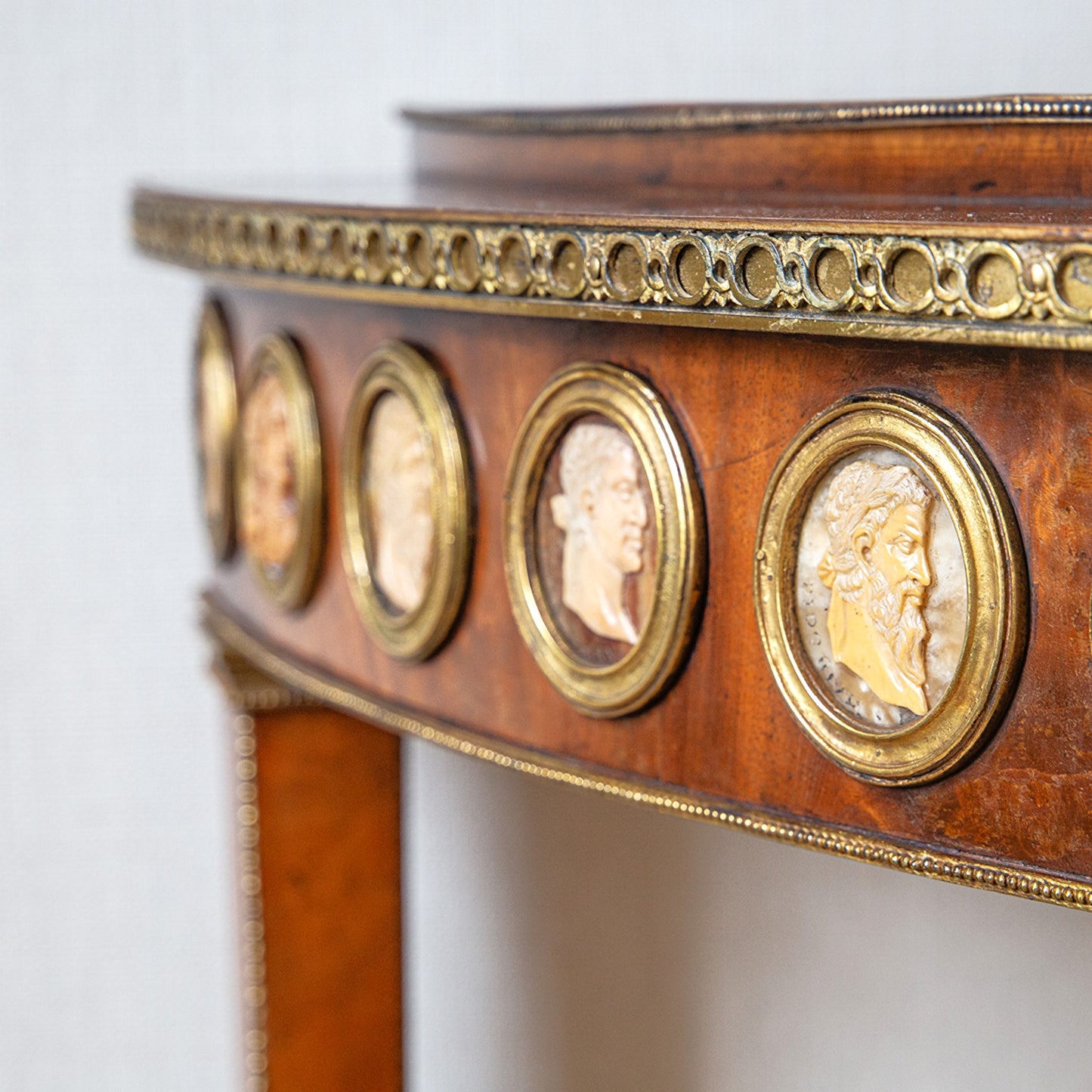 Pair of Demi-Lune Console Tables