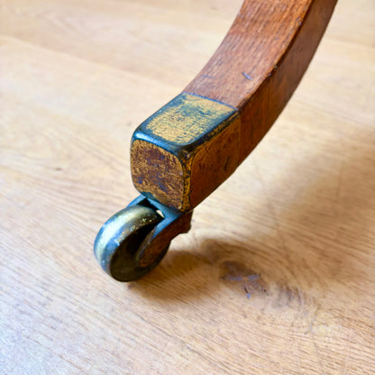 Late Regency Oak and Maple Writing Table, circa 1830