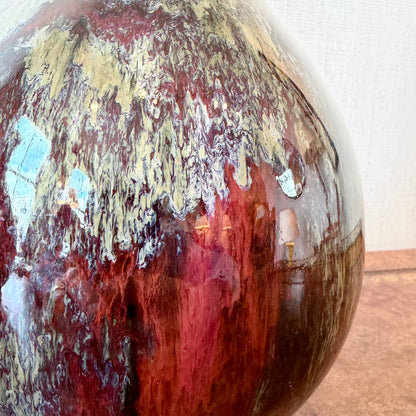 Pair of Glazed Ceramic Gourd Vases
