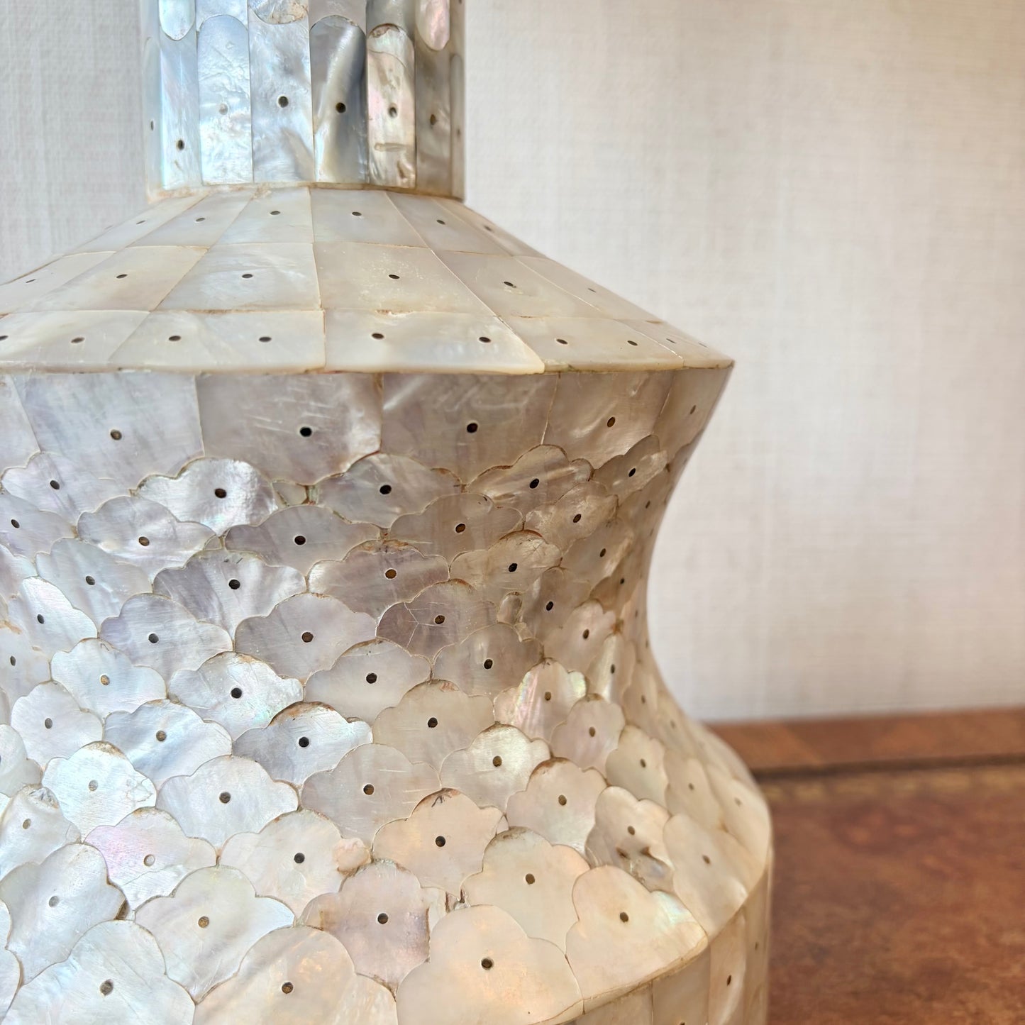 19th Century Islamic Mother-of-Pearl Table Lamp