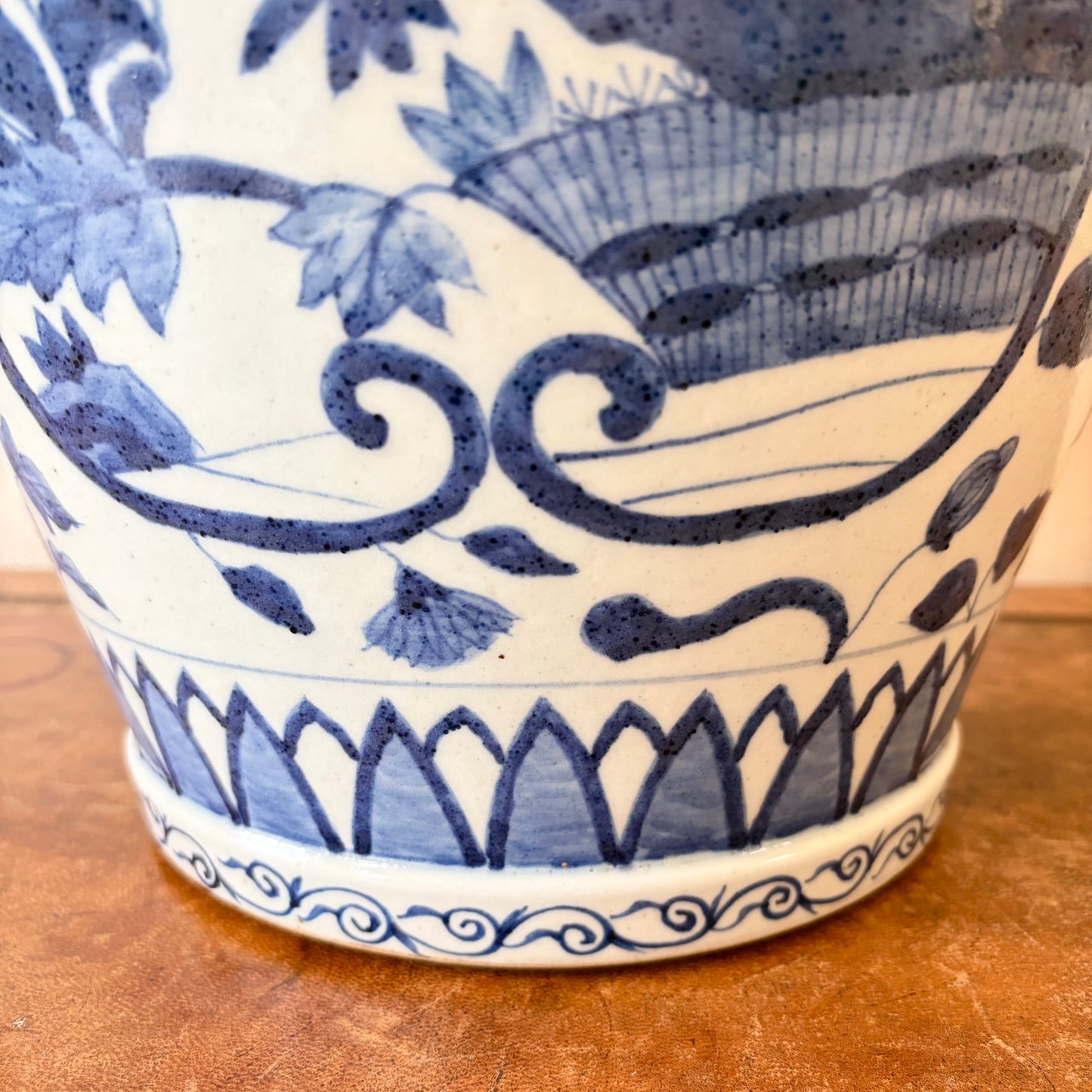 Japanese Arita Blue and White Porcelain Vase, 18th Century