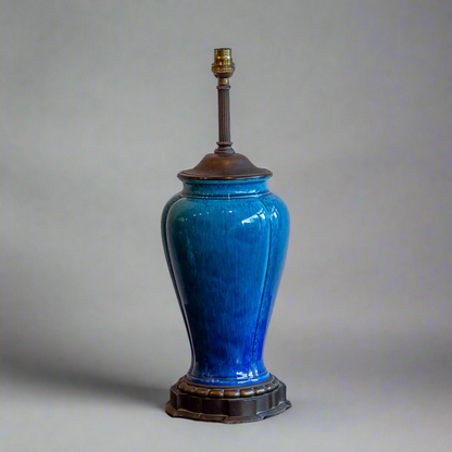 Turquoise Mounted Table Lamp