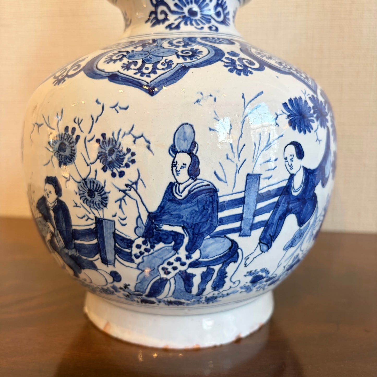 Pair of Double Gourd Blue and White Vases