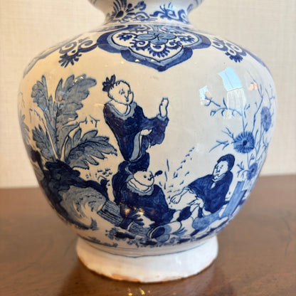 Pair of Double Gourd Blue and White Vases