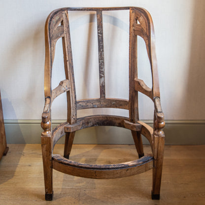 Large Fruitwood Wingchair.