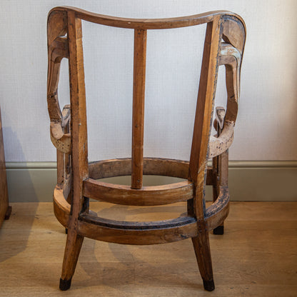 Large Fruitwood Wingchair.