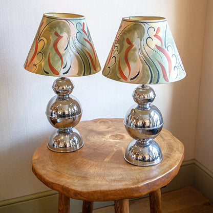 Pair of Chrome Table Lamps