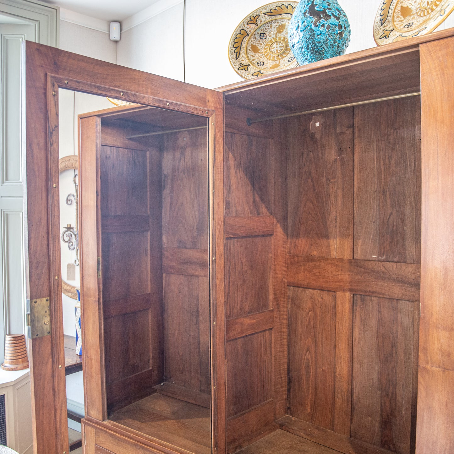 A Fine Walnut Wardrobe