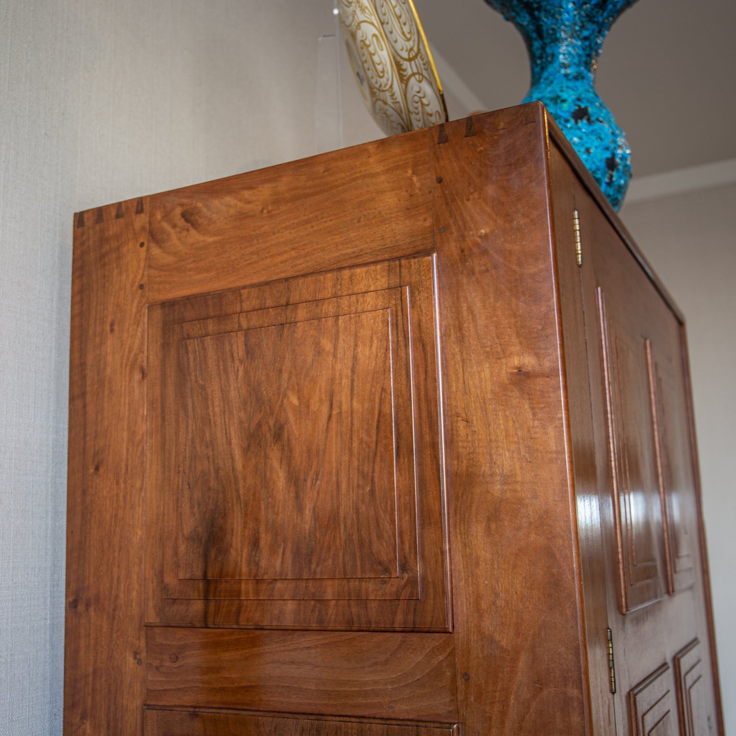 A Fine Walnut Wardrobe