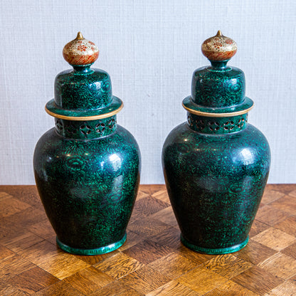 Pair of Kutani Jars