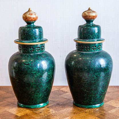 Pair of Kutani Jars