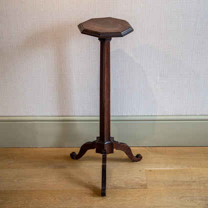 Tall Oak Tripod Table